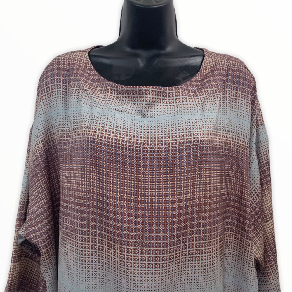 Bryn Walker Aida Tunic Italian Fabric Retro Look